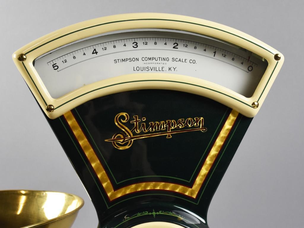Antique Stimpson Countertop Computing Scale - Restored - 3