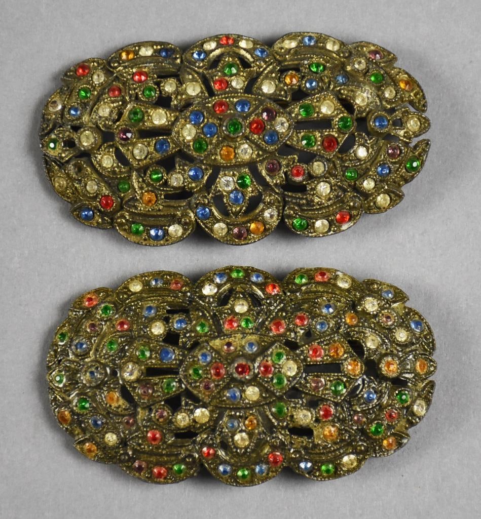 c1930 Art Deco Rhinestone Brooch Assortment - 3