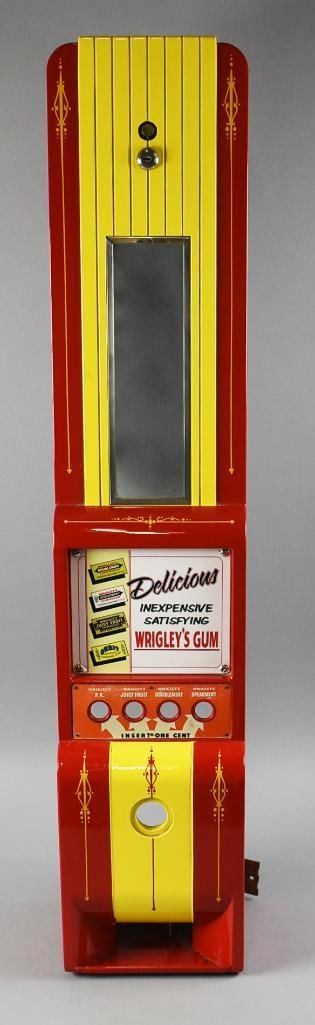c1940 Rowe Mfg One Cent Wrigley's Gum Vending Machine (1 of 11)