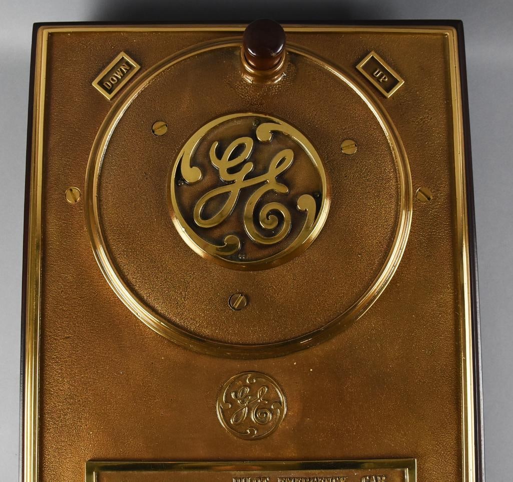 Antique Bronze General Electric Elevator Operator Panel - 3
