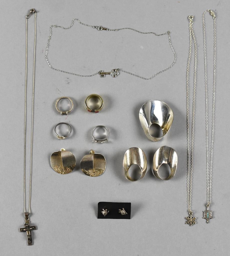 Vintage Sterling Jewelry, Native American, Mexican PLUS (1 of 11)