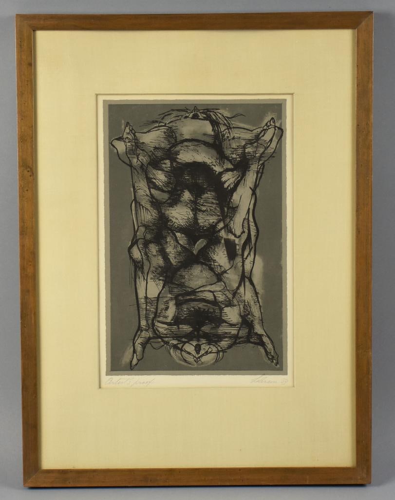 Rico LeBrun (1900-1964) Dante's Inferno Pencil Signed Artist Proof (1 of 5)