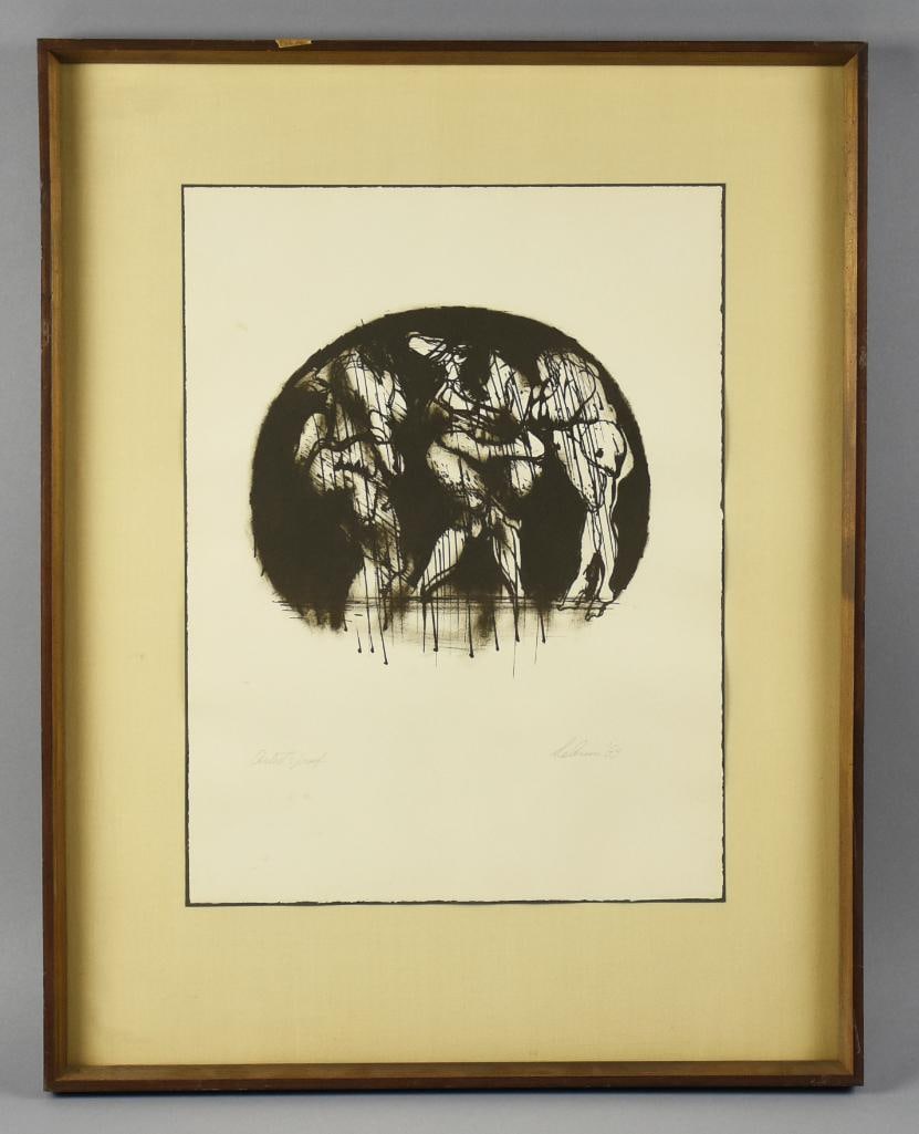 Rico LeBrun (1900-1964) Dante's Inferno Pencil Signed Artist Proof (1 of 5)