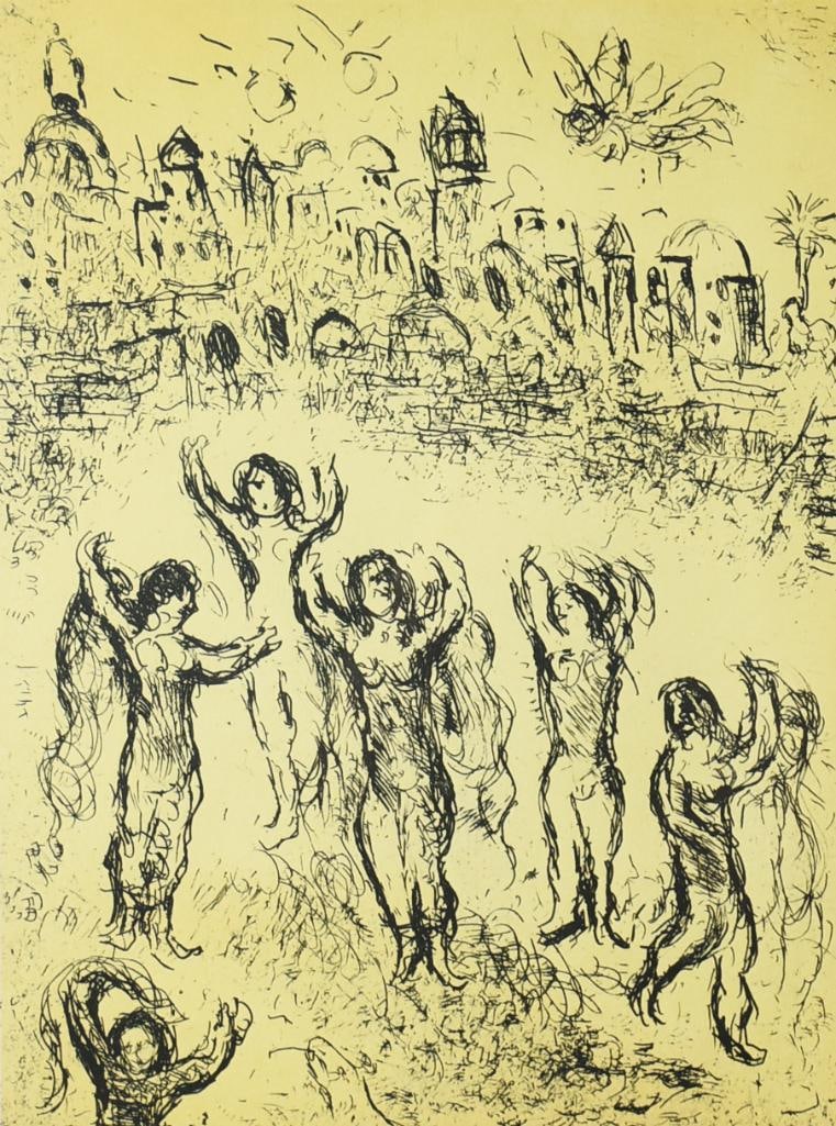 1970, 1980 Marc Chagall Lithographs, Framed - 3