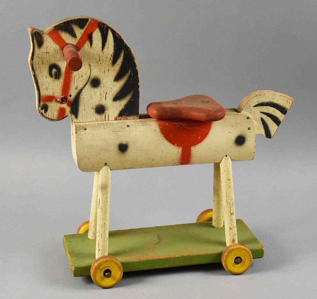 c1930 Fisher Price Riding Horse on Wheels (1 of 8)
