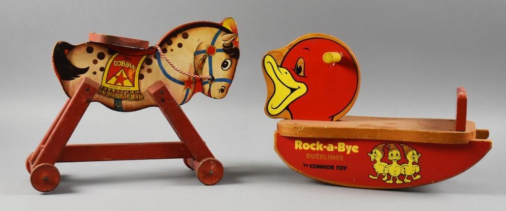 Vintage Fisher Price and Connor Toy Wooden Riding Toys (1 of 7)