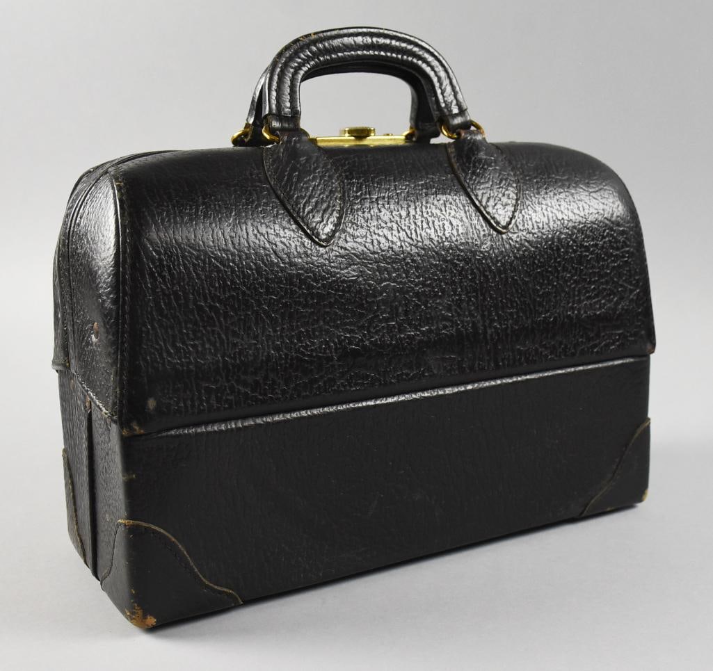 c1940 Emdee by Schell Leather Doctor Bag - 3