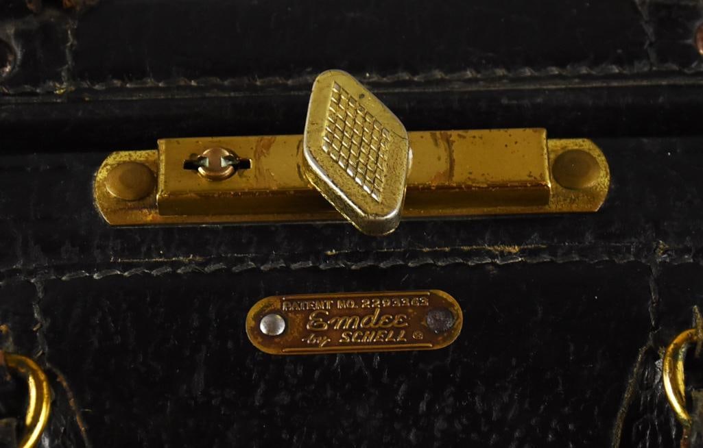c1940 Emdee by Schell Leather Doctor Bag - 5