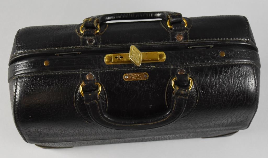 c1940 Emdee by Schell Leather Doctor Bag - 6