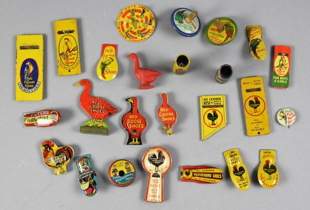 c1930 Shoe Tin Litho Advertising Novelty Pieces (1 of 7)