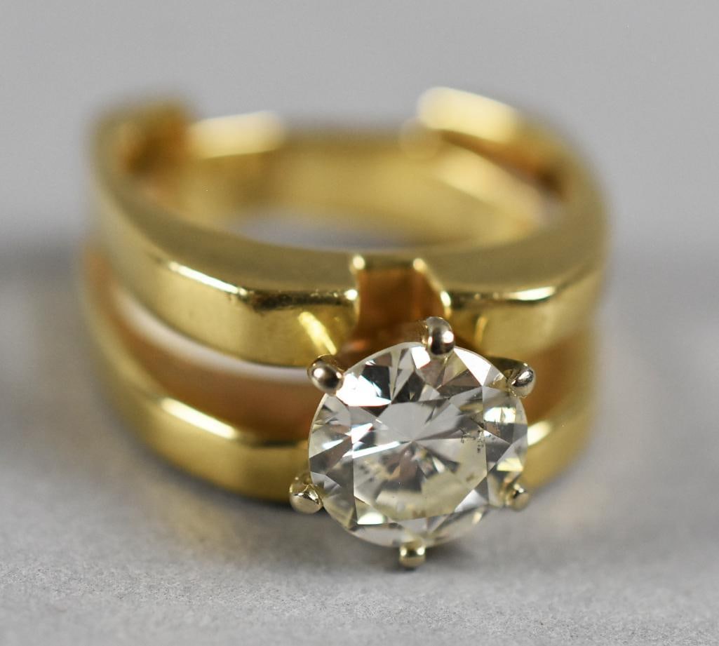 14K Yellow Gold, 2 CT Diamond Custom Ring w/ Appraisal (1 of 9)