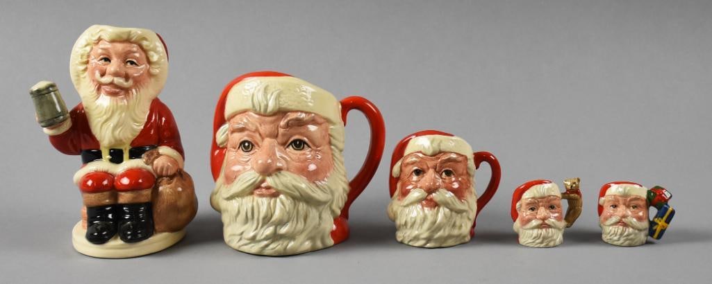 Vintage Royal Doulton Santa Character Jugs Assortment (1 of 5)