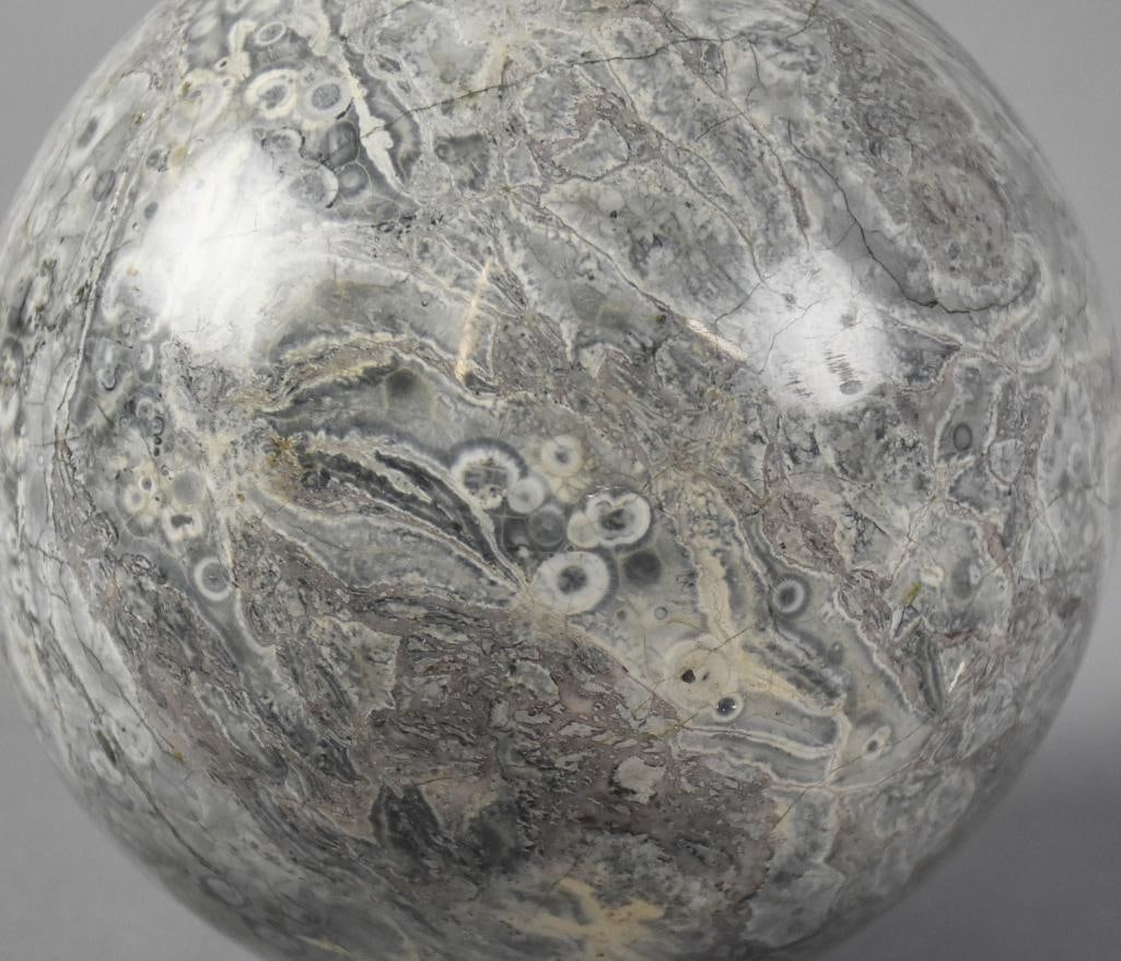 Ocean and Agate Jasper Spheres - 4