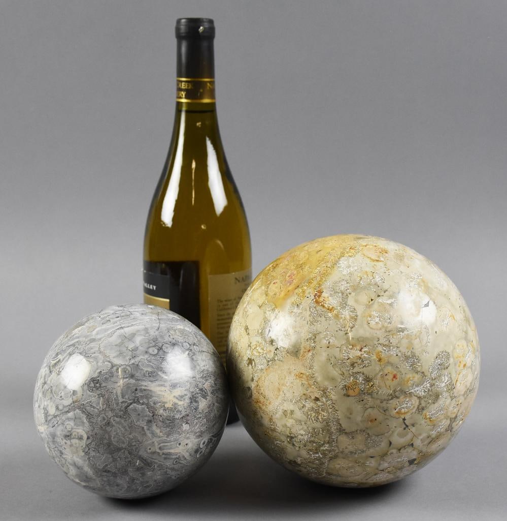 Ocean and Agate Jasper Spheres - 8