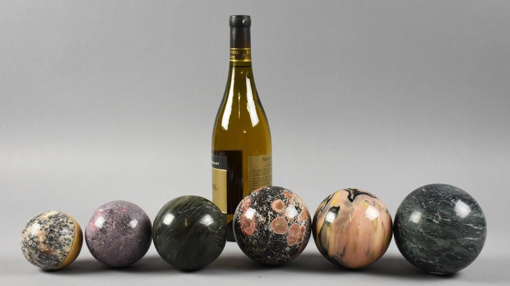 Assorted Jasper Spheres, Various Colors & Sizes - 8