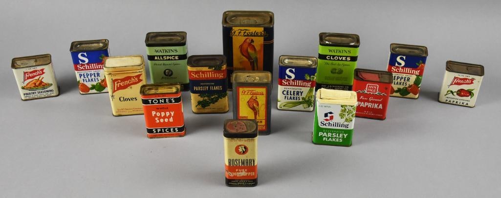 Vintage Advertising Schilling, French's & More Spice Tins (1 of 5)