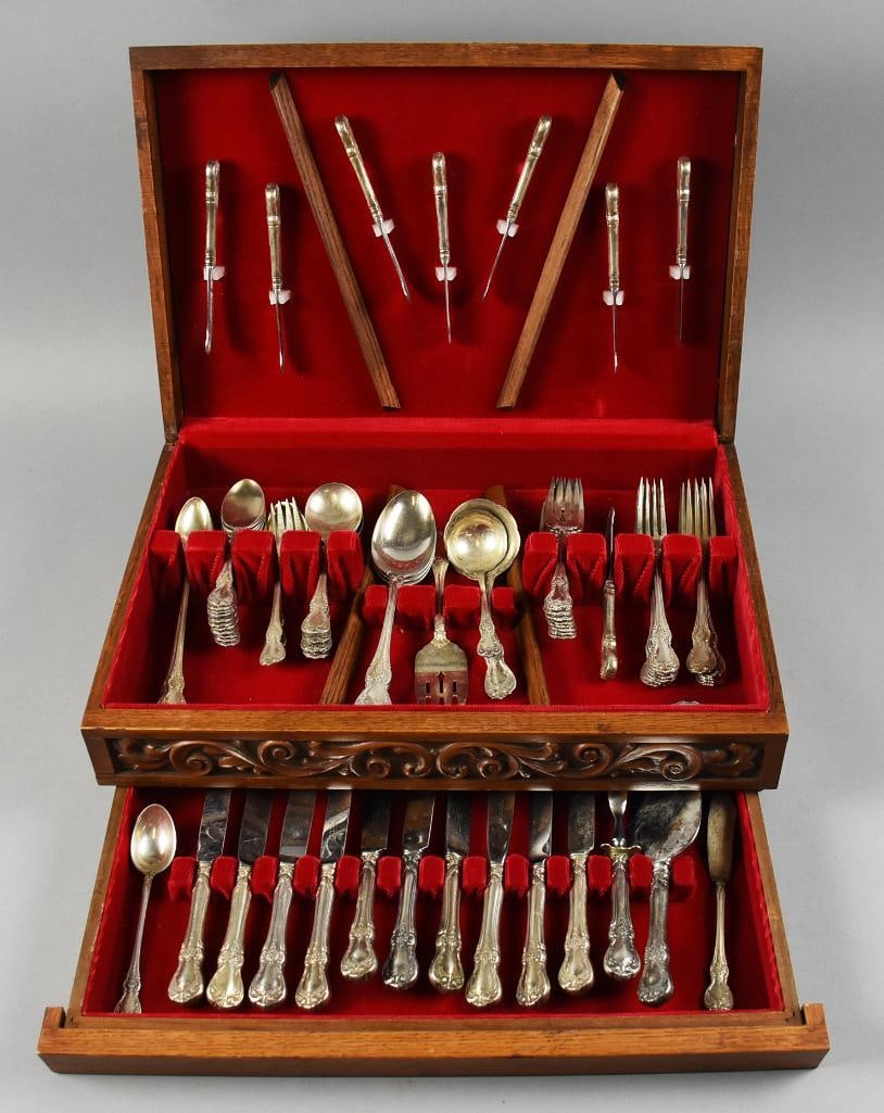1942 Towle Old Master Flatware Service, 68 Pcs (1 of 11)