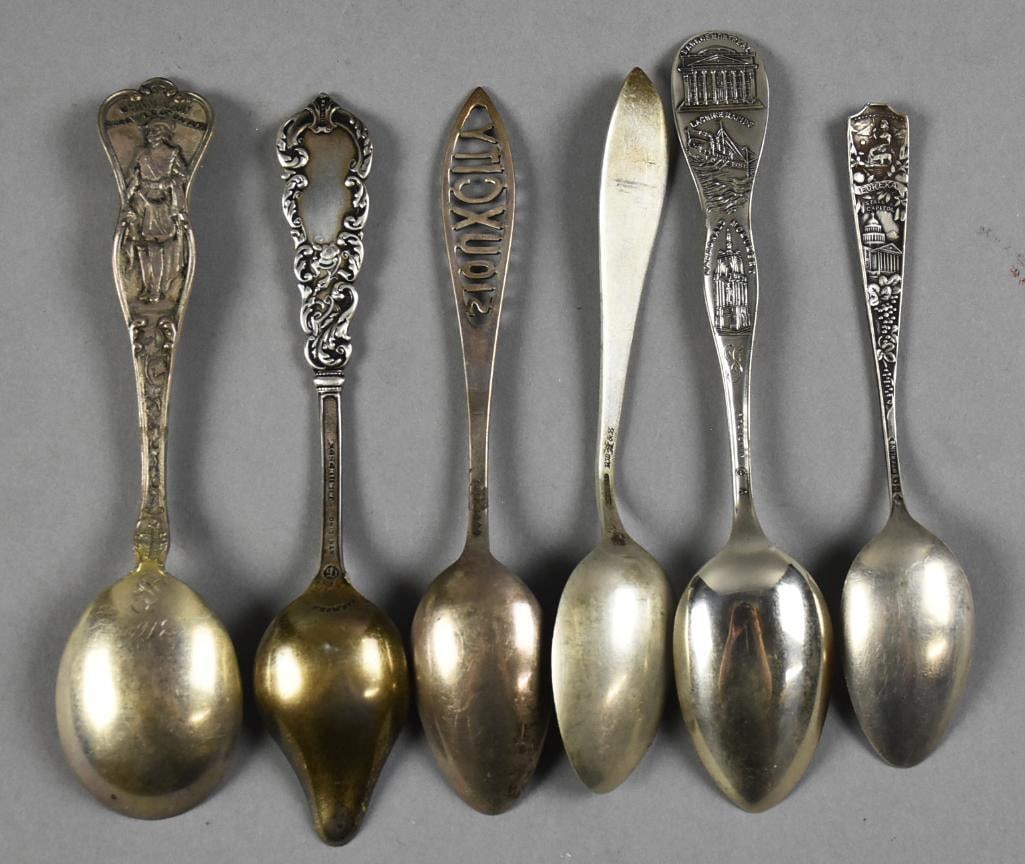 Antique Sterling Silver Spoon Assortment - 2
