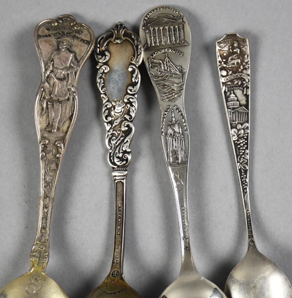 Antique Sterling Silver Spoon Assortment - 4