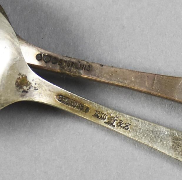 Antique Sterling Silver Spoon Assortment - 5