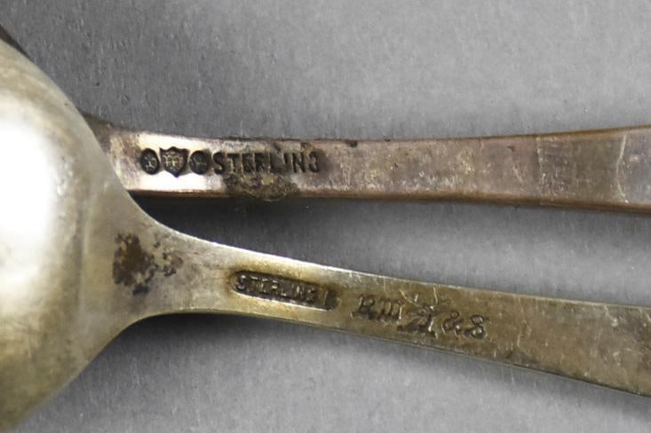 Antique Sterling Silver Spoon Assortment - 6