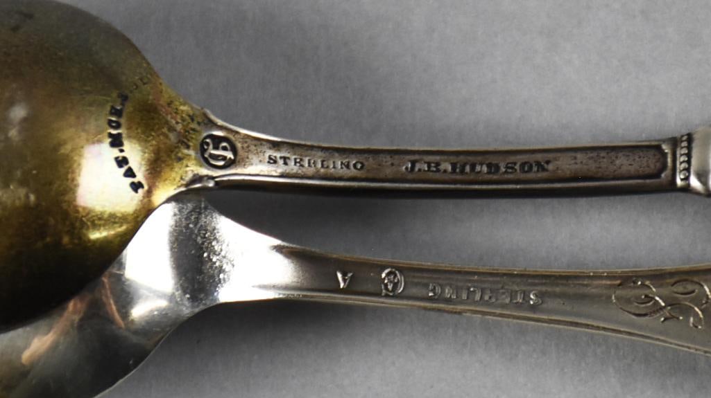 Antique Sterling Silver Spoon Assortment - 8