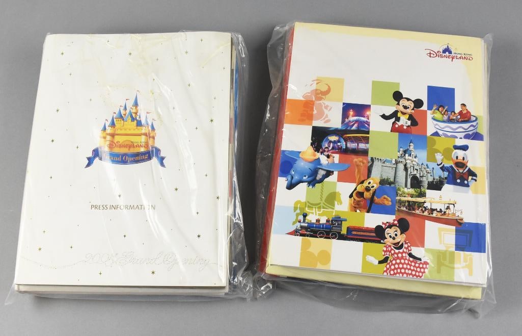 Disneyland Hong Kong Press Souvenir Books: These are a pair of cool pieces from the Disneyland Hong Kong celebrations. The first is a souvenir book on the opening day in 2005 and one is for A Sparkling Christmas. Both are wrapped and