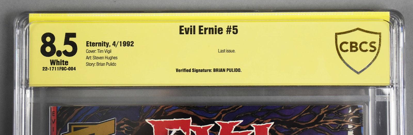Brian Pulido Signed Evil Ernie #5 Comic, CBCS 8.5 - 4