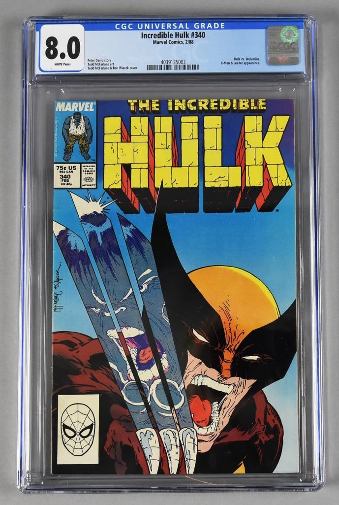 Marvel Comics The Incredible Hulk #340 Comic Book CGC 8.0 (1 of 2)