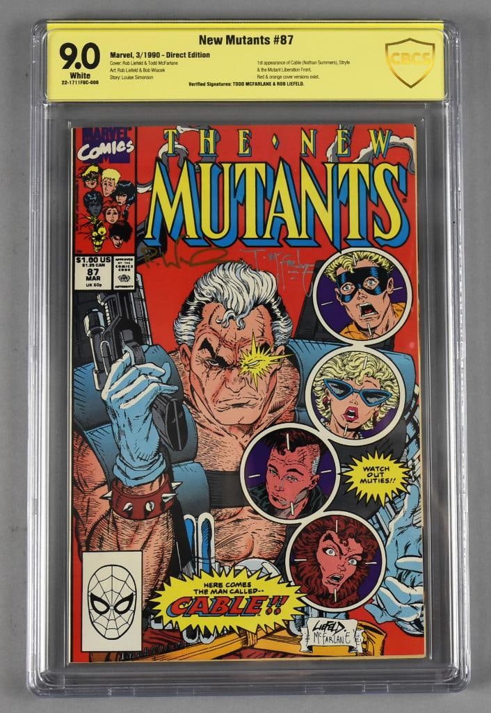 SIGNED McFarlane & Liefeld Marvel The New Mutants, CBCS 9.0 (1 of 3)
