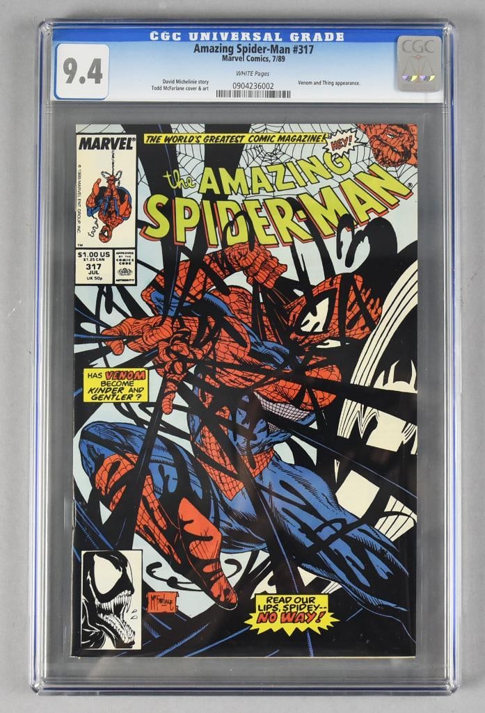 Amazing Spider-Man #317 - 1989 - CGC Graded 9.4: Lot is the July 1989 Amazing Spider-Man #317. It is CGC Universal Grade 9.4.