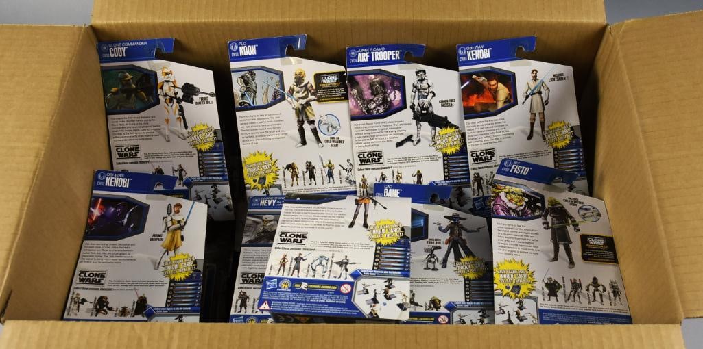 (21) Star Wars Clone Wars Action Figs MIP - 2