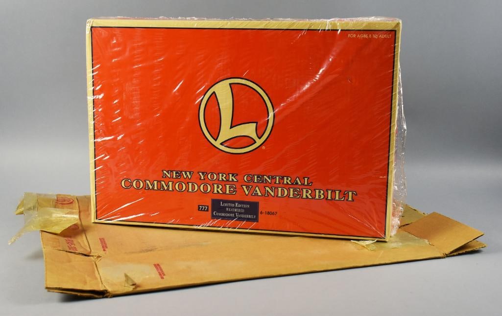 Lionel Legends New York Central Commodore Vanderbilt MIB: This is a great Lionel Legends New York Central Commodore Vanderbilt, number 6-18607. The set is in the original box and has been opened but does not appear to have ever been used, still retains the
