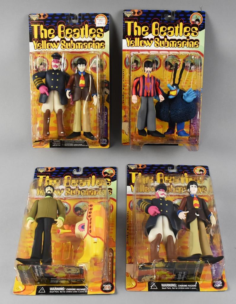 (4) McFarlane Beatles Yellow Submarine Action Figs MOC NOS (1 of 3)