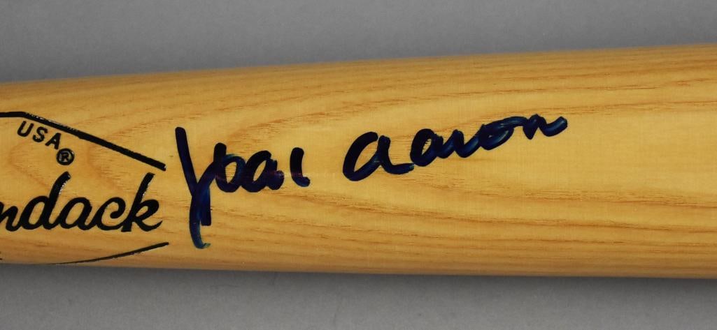 Hank Aaron Signed Personal Model Baseball Bat w/ COA - 3