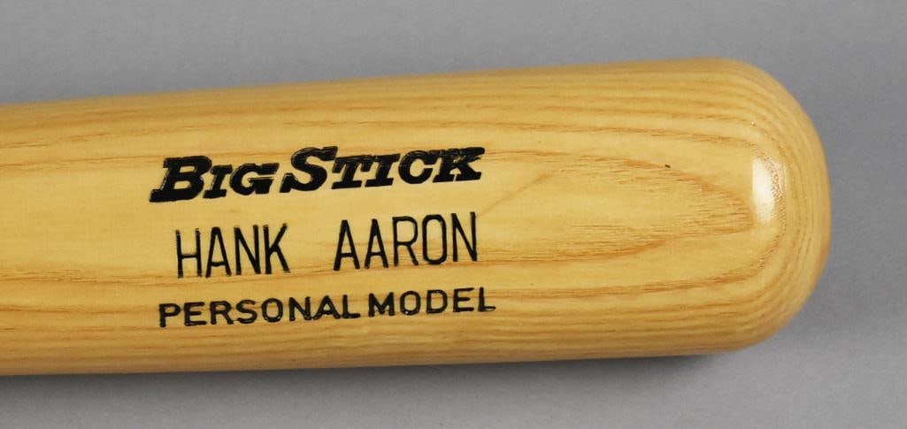 Hank Aaron Signed Personal Model Baseball Bat w/ COA - 4