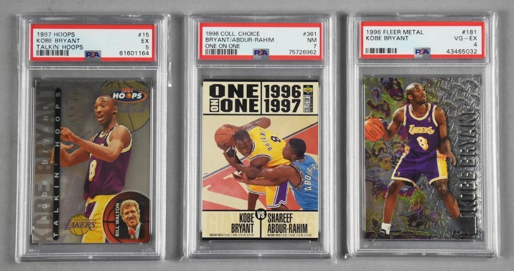 1996-97 PSA Graded Kobe Bryant Trading Cards (1 of 2)
