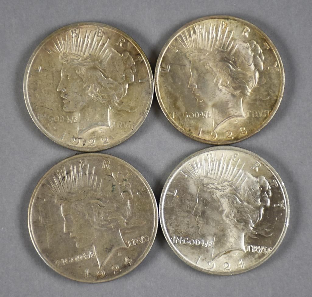 1922-1924 US Peace Dollars (1 of 4)