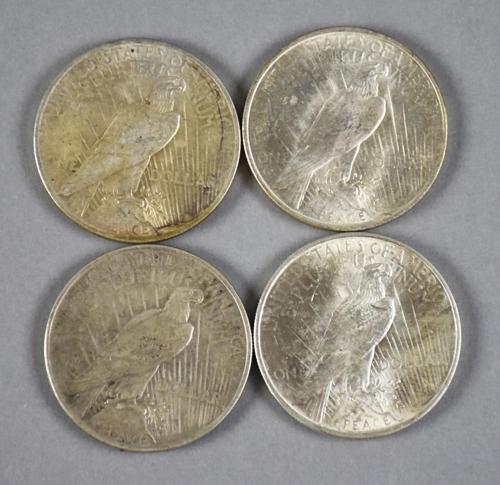 1922-1924 US Peace Silver Dollars - 2