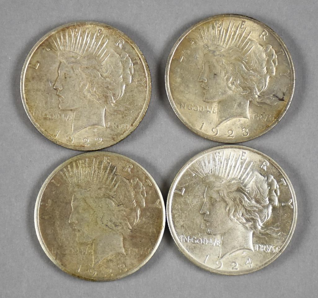 1922-1924 US Peace Dollars (1 of 4)