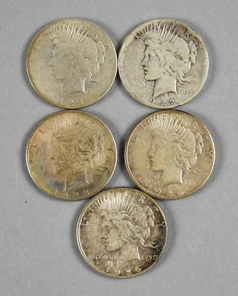 1922-23, 1926 US Peace Dollars (1 of 4)