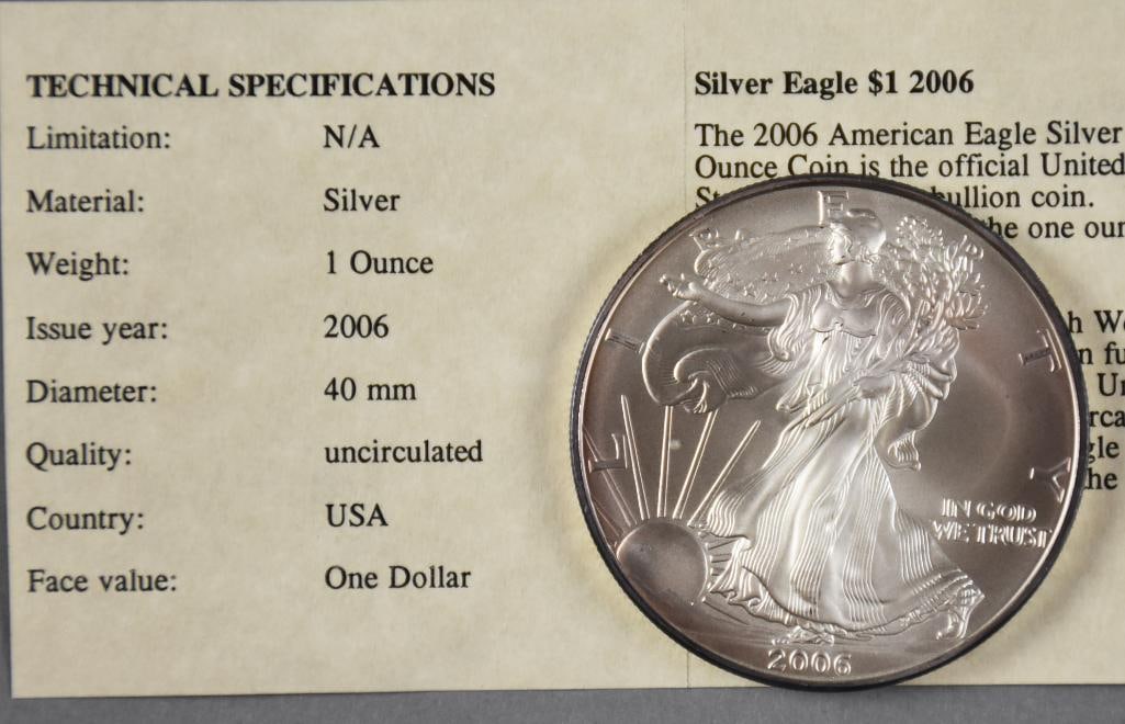 2005-2007 American Silver Eagles - Uncirculated - 4