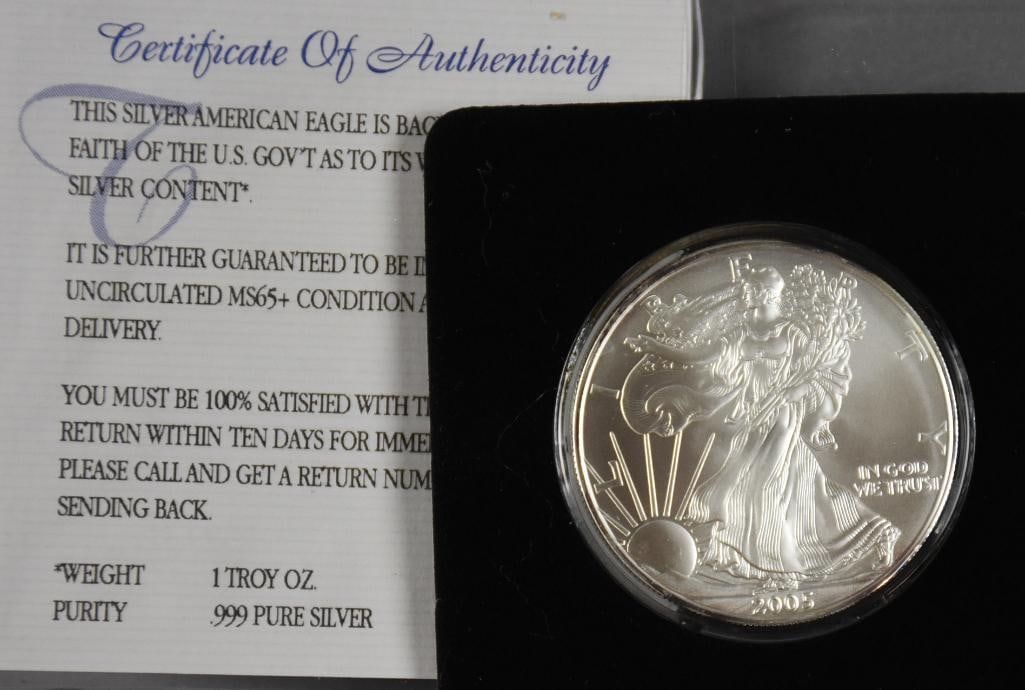 2005-2007 American Silver Eagles - Uncirculated - 5
