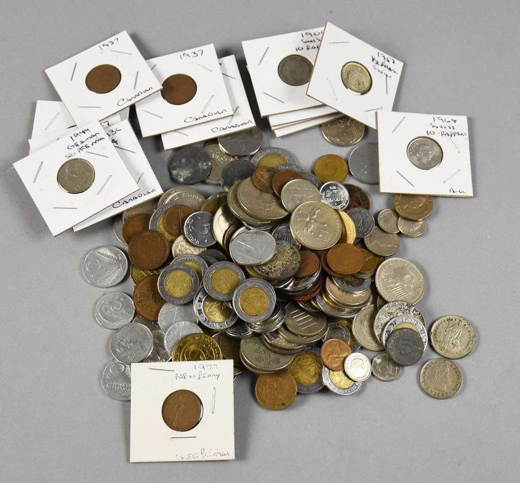 HUGE Lot Foreign Coins, Unsorted, Unchecked (1 of 8)