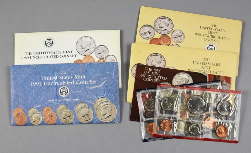 1970s-1990s US Mint Uncirculated Coin Sets - 2