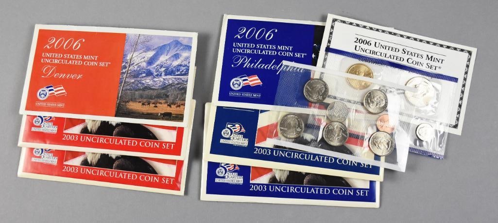 1970s-1990s US Mint Uncirculated Coin Sets - 3