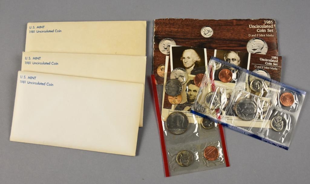 1970s-1990s US Mint Uncirculated Coin Sets - 6