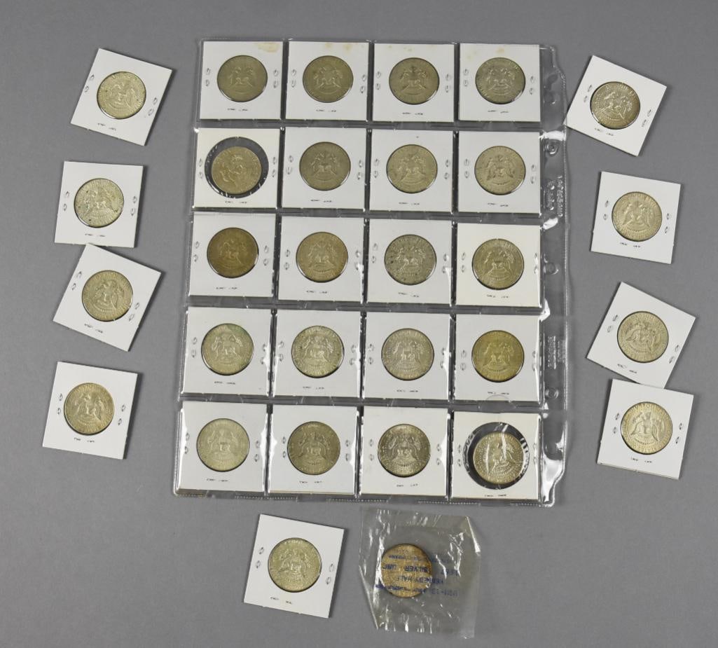 (30 40% Silver Kennedy Half Dollars - 2