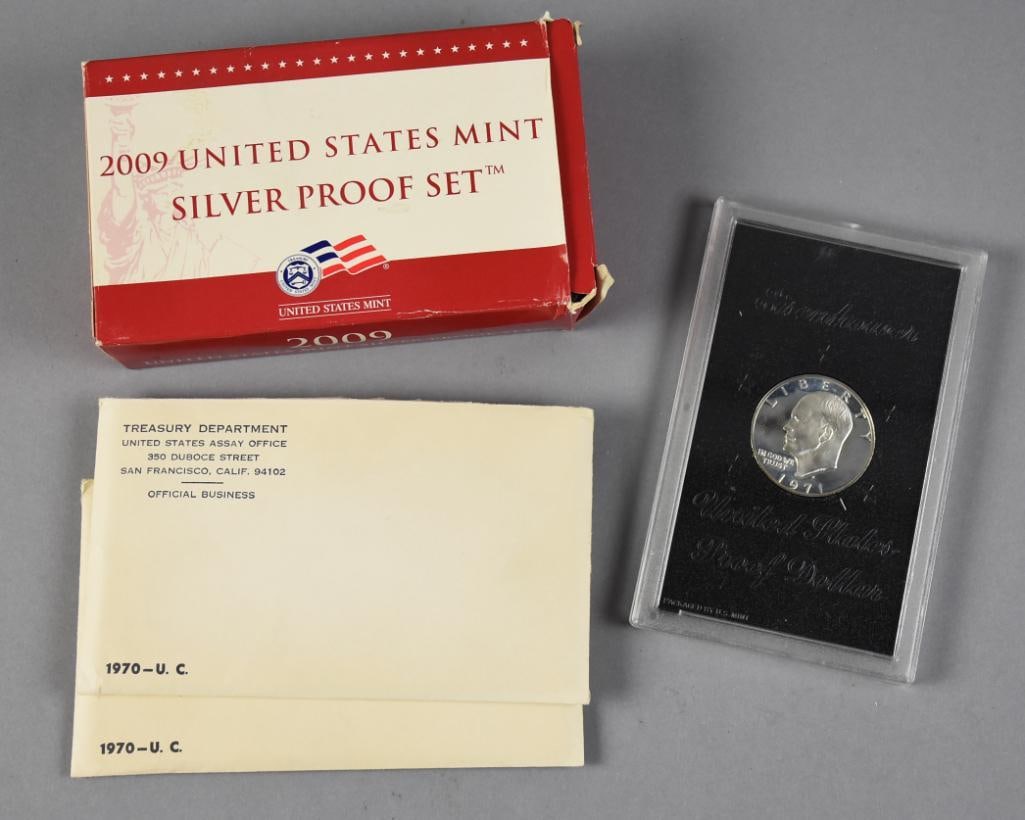 1970-1971, 2009 US Mint Proof Sets, Eisenhower Proof Dollar (1 of 5)
