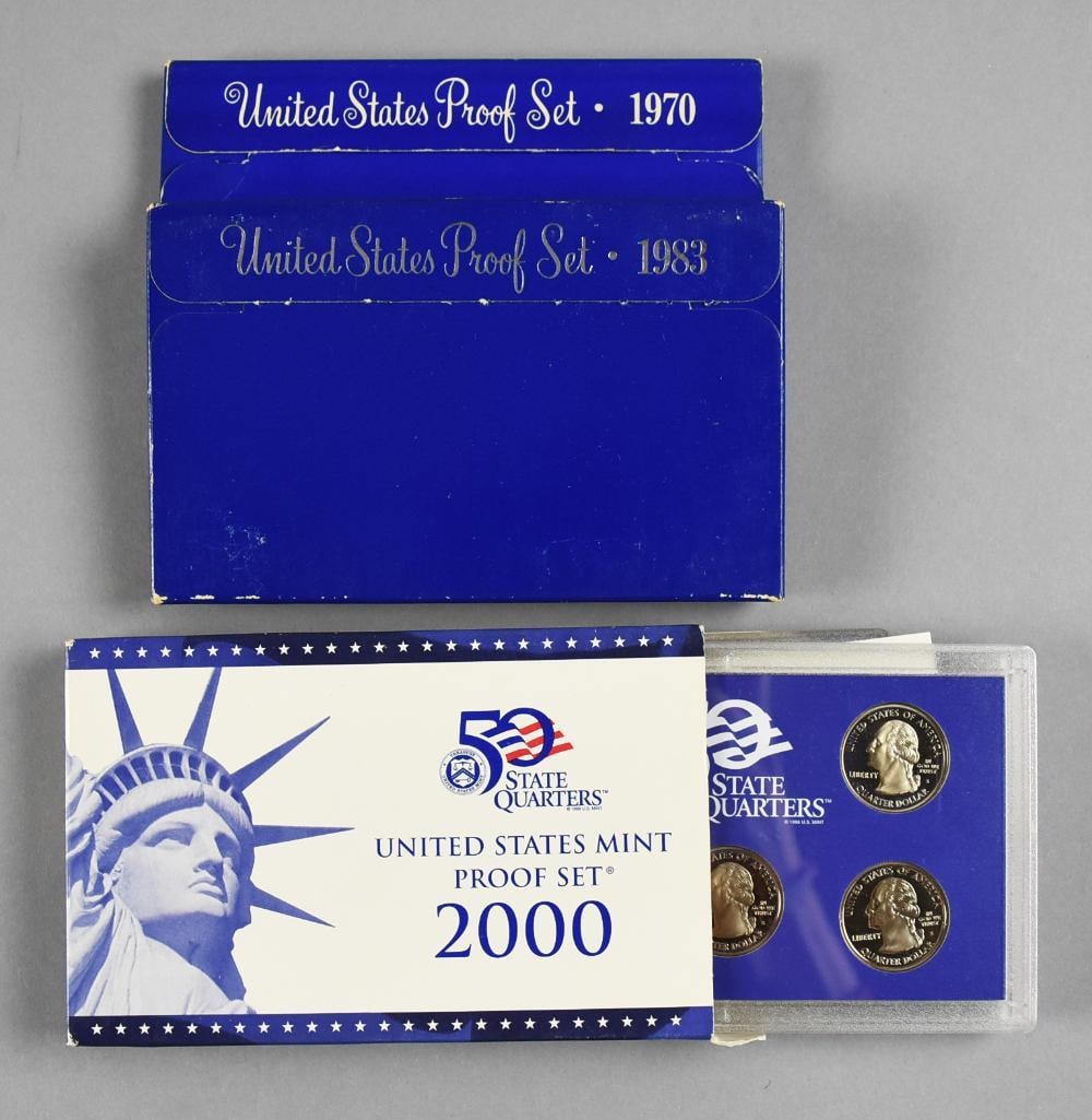 17 U.S. Mint Proof Coin Sets, 1970-2000 - 2